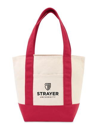 NEW STRAYER Mini Canvas Tote - RED