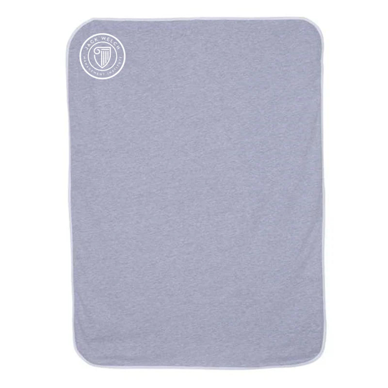 JWMI Premium Jersey Infant Blanket - Heather/White