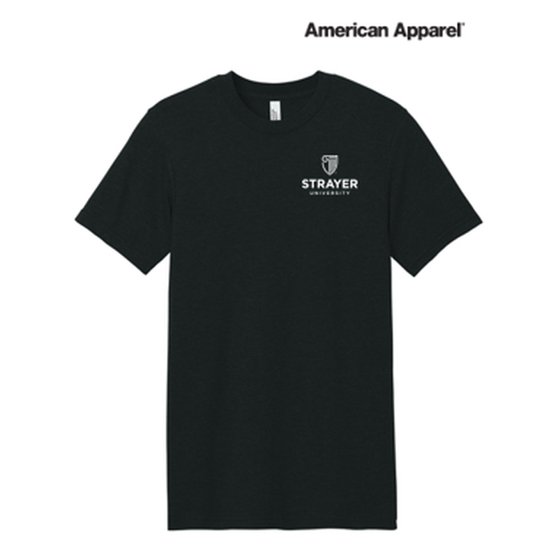 NEW STRAYER American Apparel® Unisex CVC Tee - Black