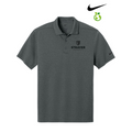 NEW STRAYER Nike Dri-FIT Smooth Heather Polo - Anthracite Heather