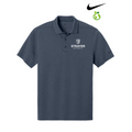 NEW STRAYER Nike Dri-FIT Smooth Heather Polo - Navy Heather