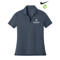 NEW STRAYER Nike Women’s Dri-FIT Smooth Heather Polo - Navy Heather