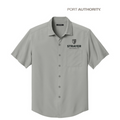 NEW STRAYER Port Authority® Short Sleeve UV Dockside Shirt - Gusty Grey