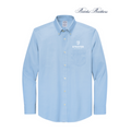NEW STRAYER Brooks Brothers® Tall Wrinkle-Free Stretch Pinpoint Shirt - Newport Blue