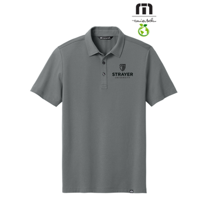 NEW STRAYER TravisMathew Glenview Solid Polo - Quiet Shade Grey