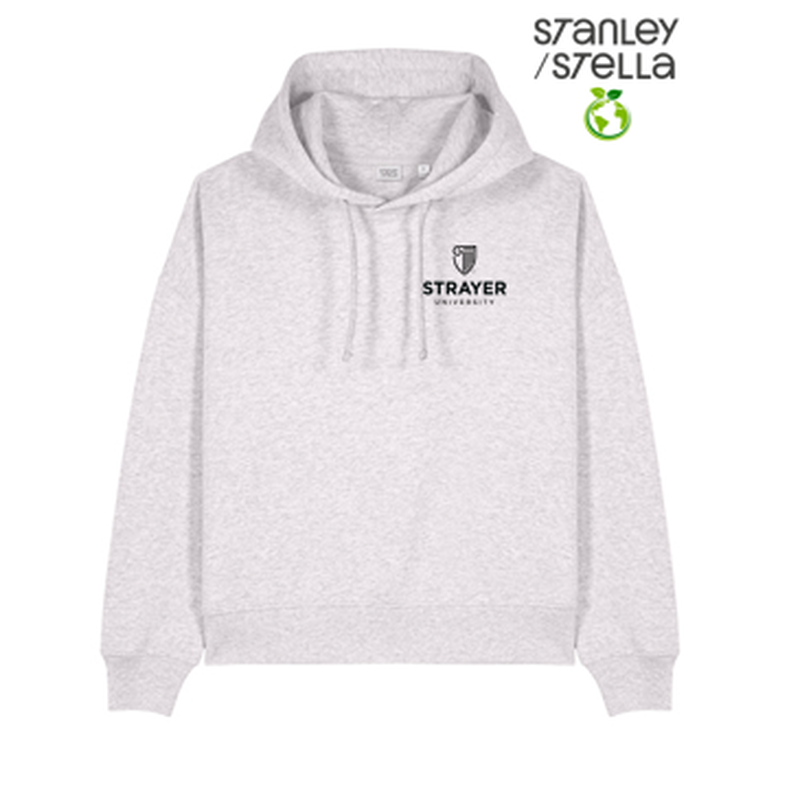 NEW STRAYER Stanley/Stella Women’s Stella Nora Hooded Sweatshirt - Cool Heather Grey