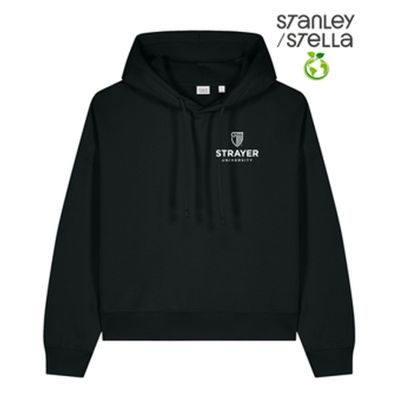 NEW STRAYER Stanley/Stella Women’s Stella Nora Hooded Sweatshirt - Black