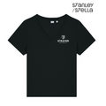 NEW STRAYER Stanley/Stella Women’s Stella Isla V-Neck Tee - Black