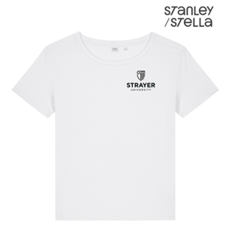 NEW STRAYER Stanley/Stella Women’s Stella Serena Scoop Neck Tee - White