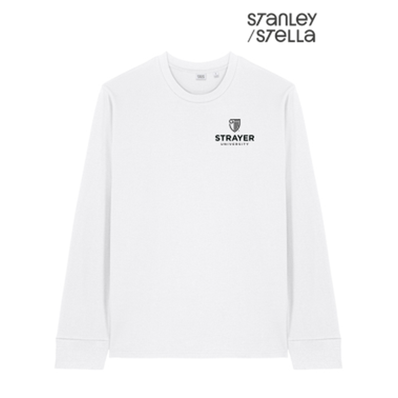 NEW STRAYER Stanley/Stella Unisex Creator 2.0 Long Sleeve Tee - White