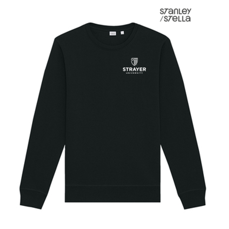 NEW Strayer Stanley/Stella Unisex Roller Crewneck Sweatshirt - Black