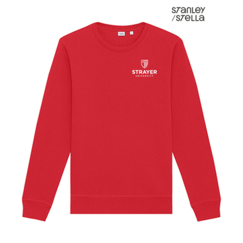 NEW Strayer Stanley/Stella Unisex Roller Crewneck Sweatshirt - Red
