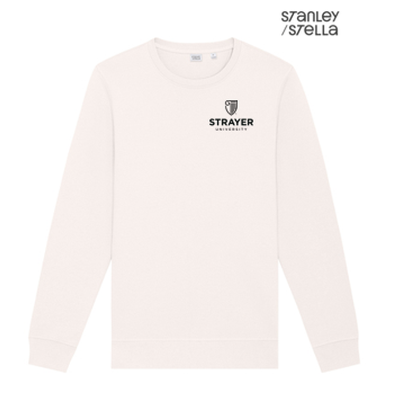 NEW Strayer Stanley/Stella Unisex Roller Crewneck Sweatshirt - Vintage White