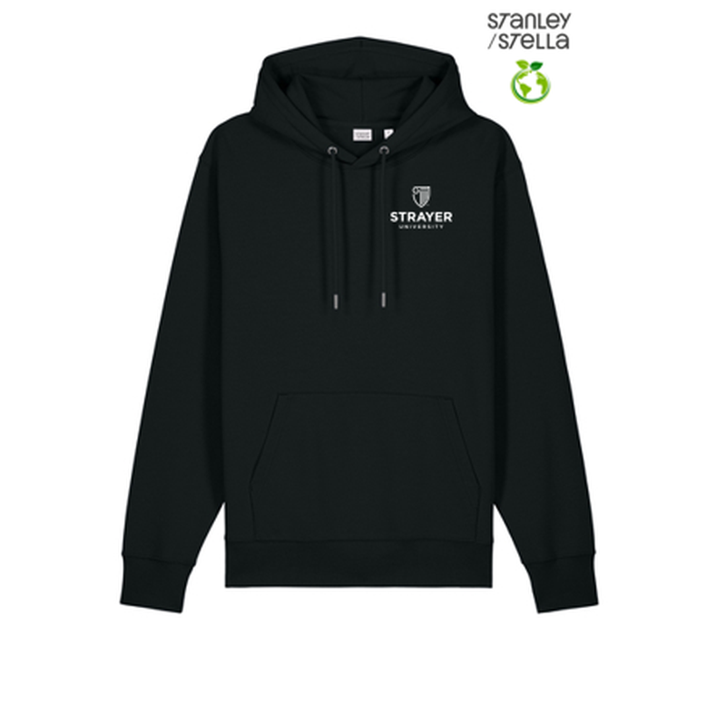 NEW STRAYER Stanley/Stella Unisex Cruiser 2.0 Hooded Sweatshirt - Black
