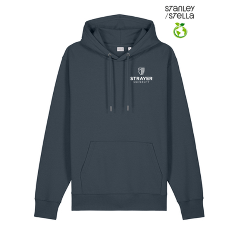 NEW STRAYER Stanley/Stella Unisex Cruiser 2.0 Hooded Sweatshirt - India Ink Grey