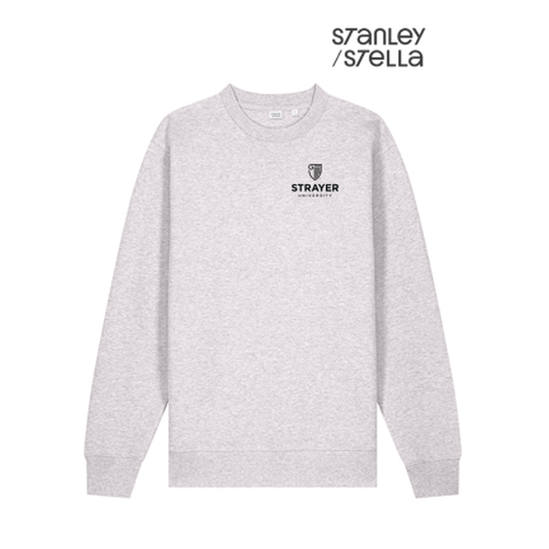 NEW Strayer Stanley/Stella Unisex Changer 2.0 Crewneck Sweatshirt - Cool Heather Grey