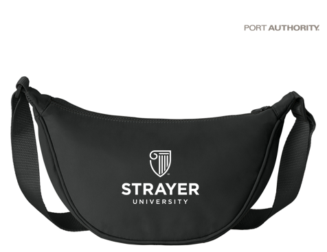 NEW Strayer Port Authority® Matte Crossbody - Deep Black