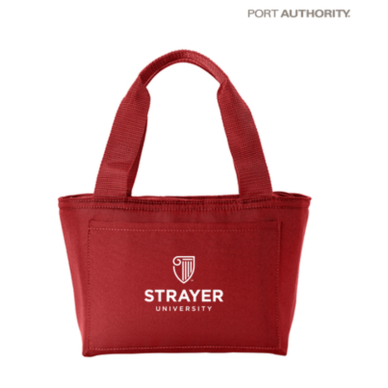 NEW Strayer Port Authority® Insulated Lunch Tote - RED