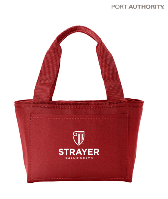 NEW Strayer Port Authority® Insulated Lunch Tote - RED