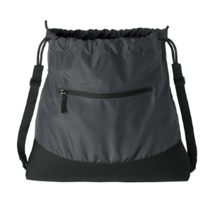 NEW Strayer Port Authority® Agility Mesh Pocket Cinch - IRON GREY