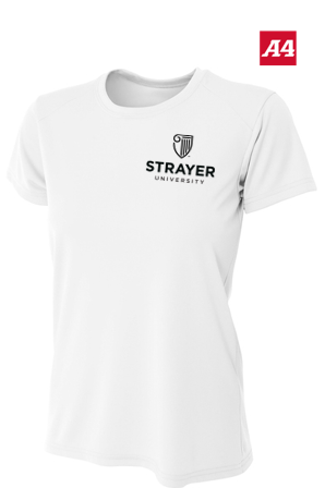 NEW Strayer A4 Women’s Cooling Performance Short Sleeve Tee - WHITE