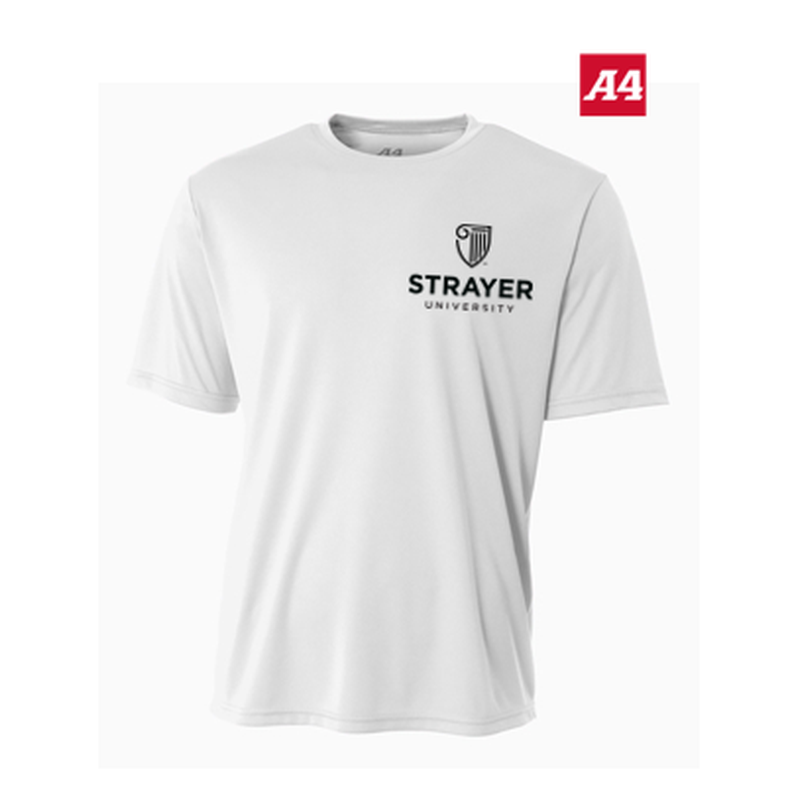 NEW Strayer A4 Cooling Performance Short Sleeve Tee - White