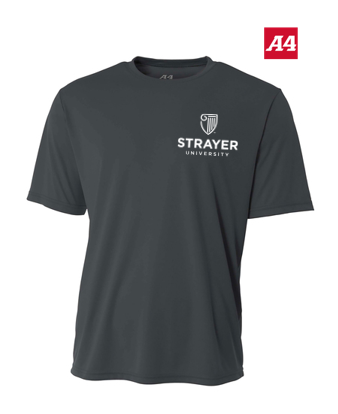 NEW Strayer A4 Cooling Performance Short Sleeve Tee - Graphite
