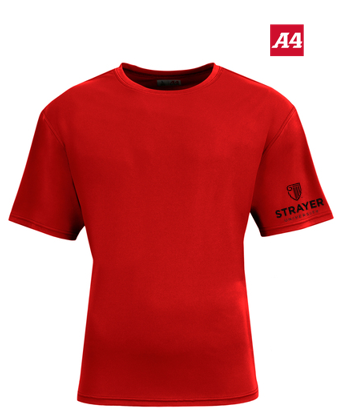 NEW Strayer A4 AirFlex Short Sleeve Tee - Scarlet