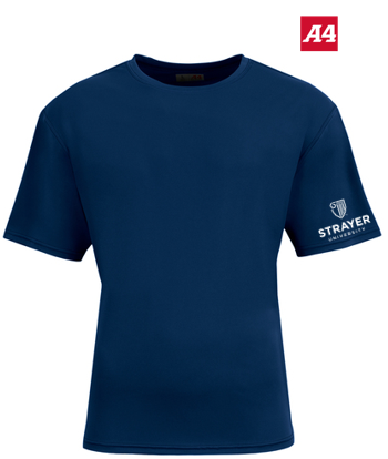 NEW Strayer A4 AirFlex Short Sleeve Tee - Navy