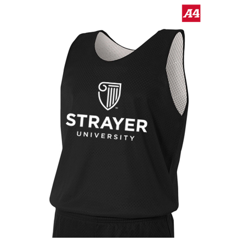 NEW Strayer A4 Sprint Reversible Mesh Tank - Black/White