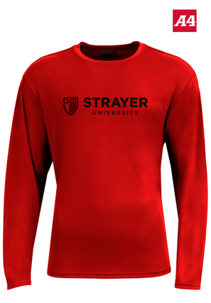 NEW Strayer A4 AirFlex Long Sleeve Tee - Scarlet