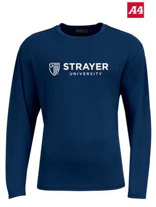 NEW Strayer A4 AirFlex Long Sleeve Tee - Navy