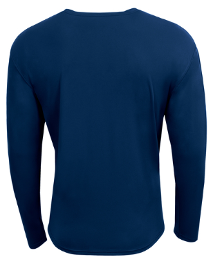 NEW Strayer A4 AirFlex Long Sleeve Tee - Navy