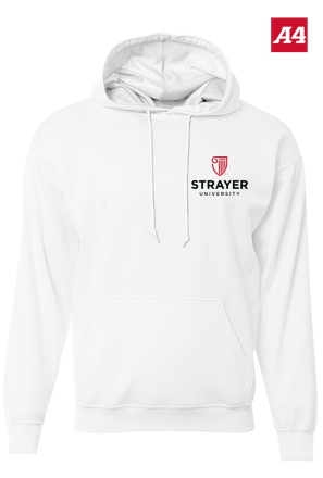 NEW Strayer A4 Sprint Tech Fleece Hoodie - White