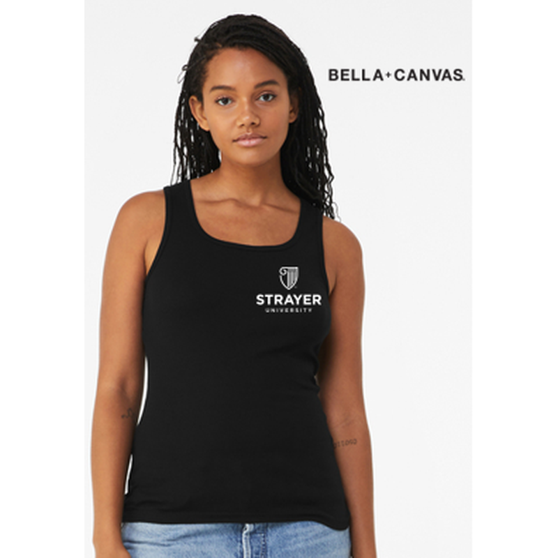 NEW Strayer BELLA+CANVAS® Women’s Baby Rib Tank - Black