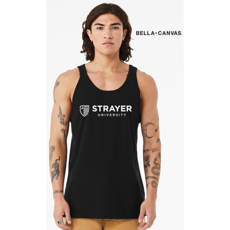NEW Strayer BELLA+CANVAS® Unisex Heather CVC Tank - Black