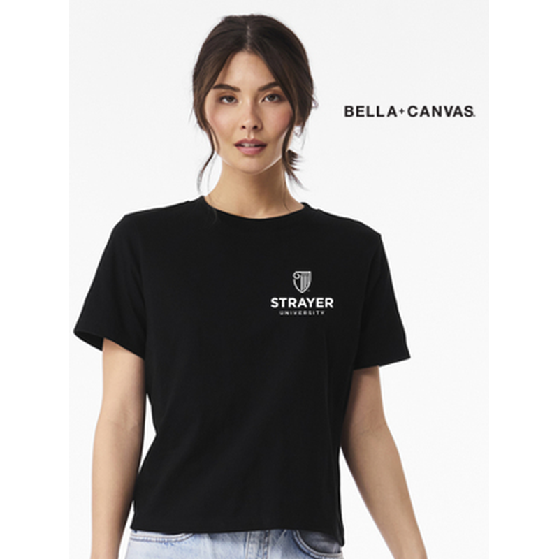 NEW Strayer BELLA+CANVAS® Women’s 6-Ounce Heavyweight Tee - Vintage Black