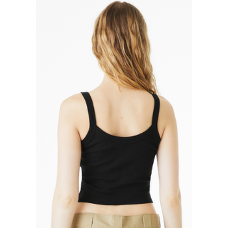 NEW Strayer BELLA+CANVAS® Women’s Micro Rib Spaghetti Strap Tank - Black