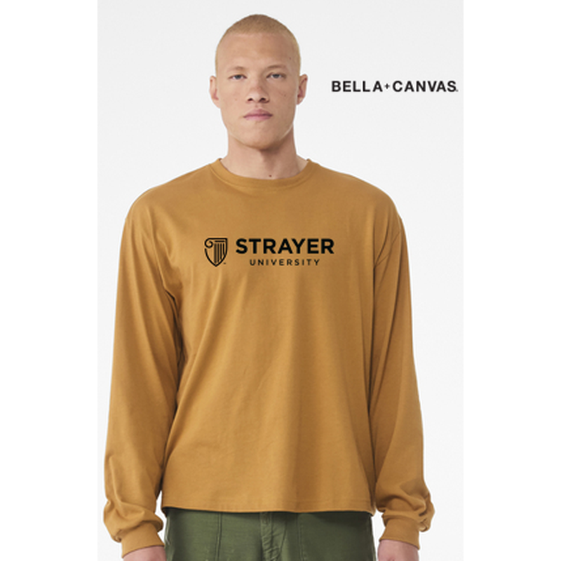 NEW Strayer BELLA+CANVAS® Unisex 6-Ounce Heavyweight Long Sleeve Tee - Toast