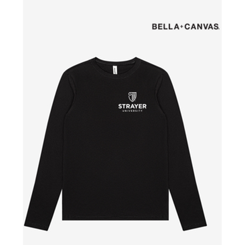 NEW Strayer BELLA+CANVAS® Women’s Jersey Long Sleeve Tee - Black
