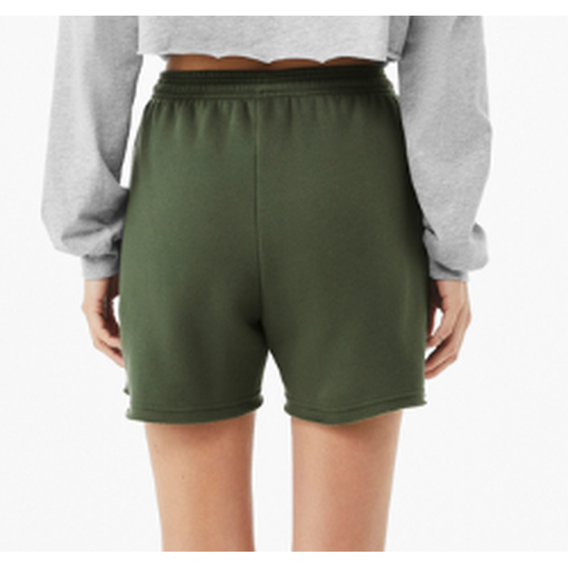 NEW Strayer BELLA+CANVAS® Women’s Cutoff Sweatshort - Military Green