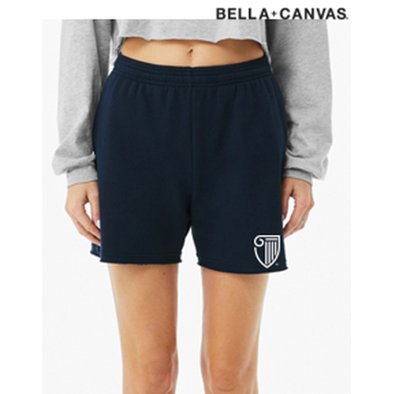 NEW Strayer BELLA+CANVAS® Women’s Cutoff Sweatshort - Navy