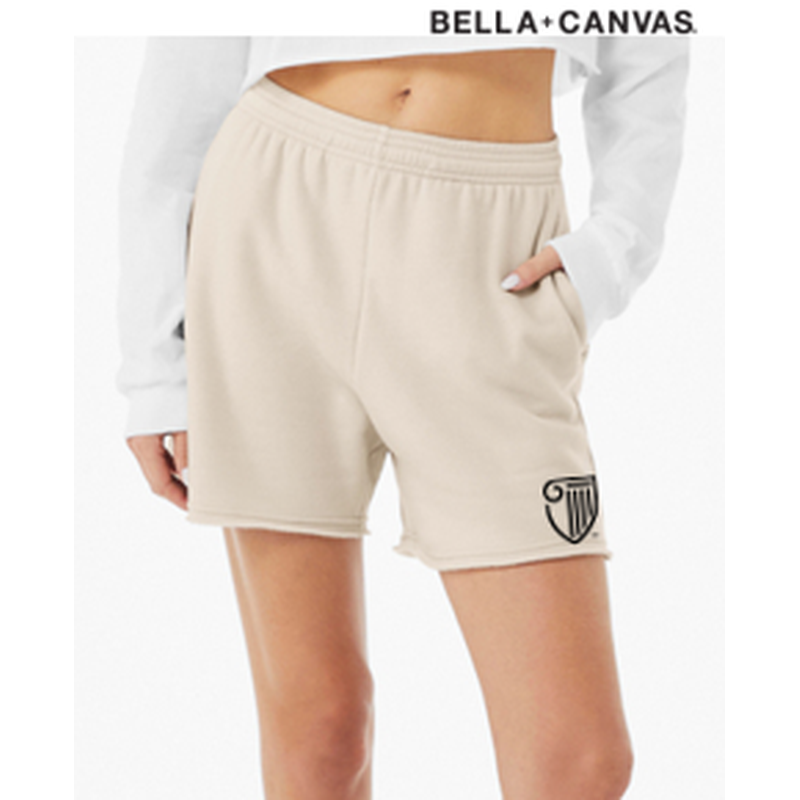 NEW Strayer BELLA+CANVAS® Women’s Cutoff Sweatshort - Dust