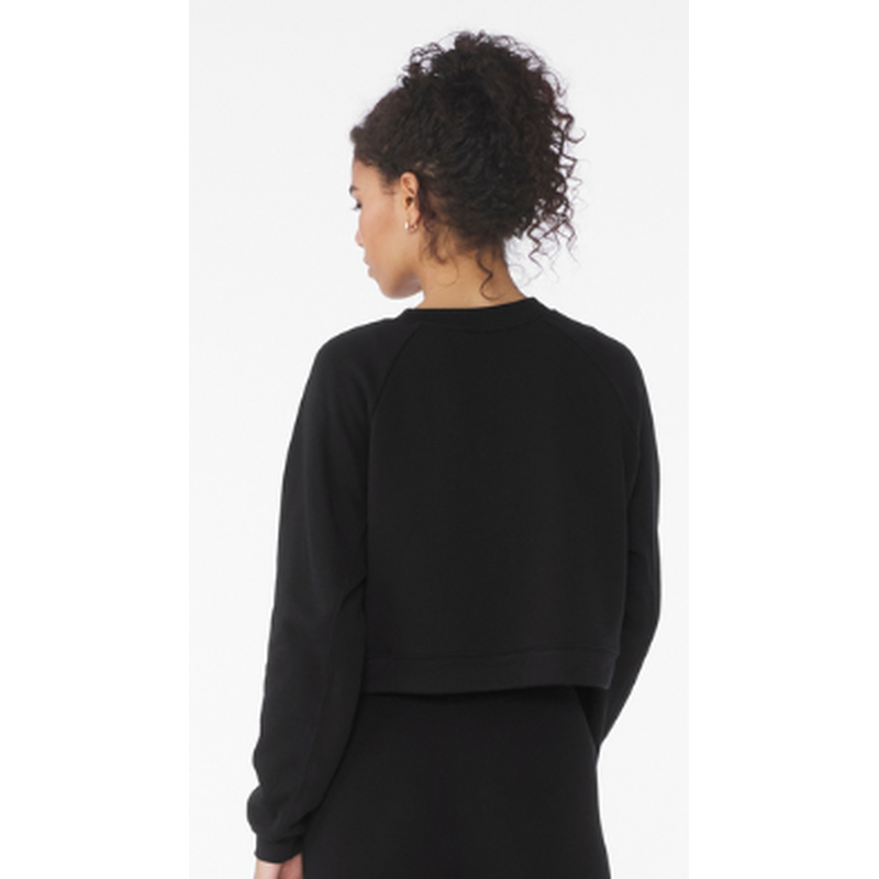 NEW Strayer BELLA+CANVAS® Women’s Raglan Pullover Sponge Fleece - Black