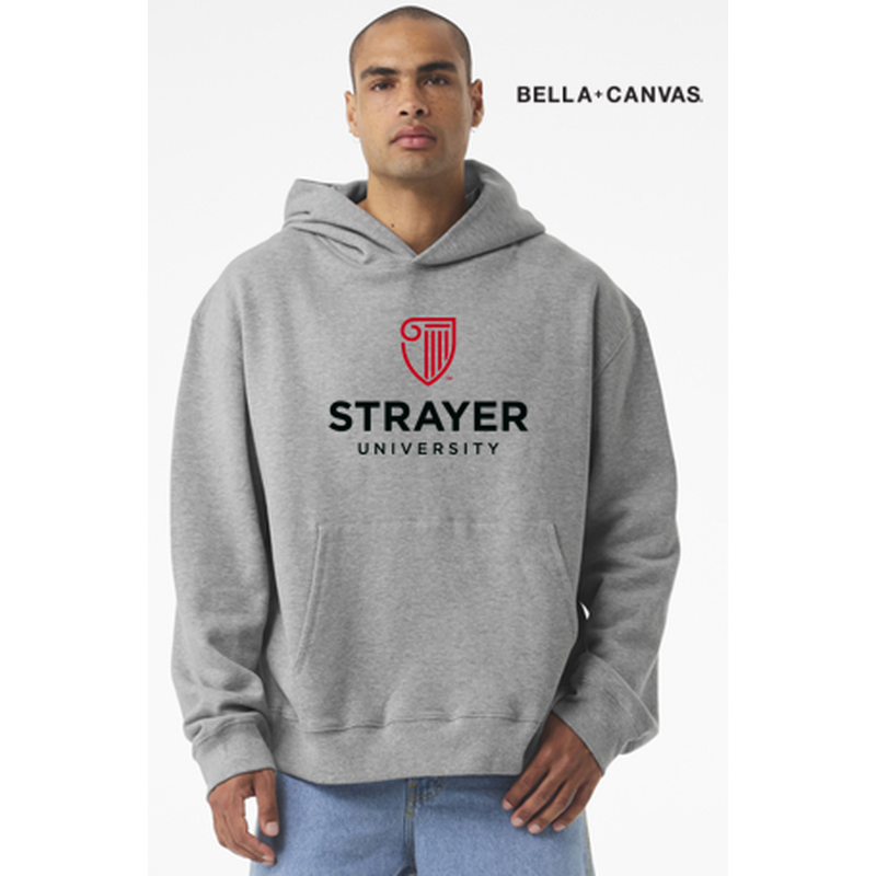 NEW Strayer BELLA+CANVAS® Unisex 10-Ounce Heavyweight Pullover Hoodie - Athletic Heather