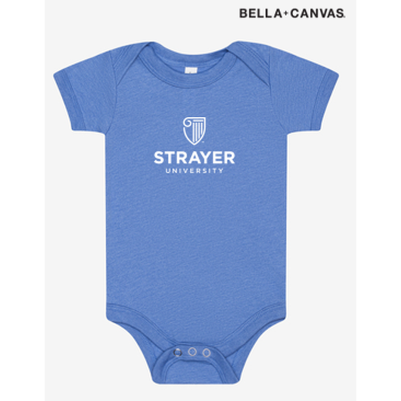 NEW Strayer BELLA+CANVAS® Infant Jersey Short Sleeve One Piece - Columbian Blue