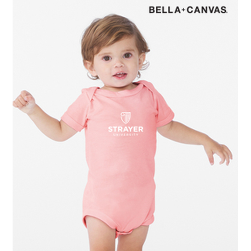 NEW Strayer BELLA+CANVAS® Infant Jersey Short Sleeve One Piece - Pink