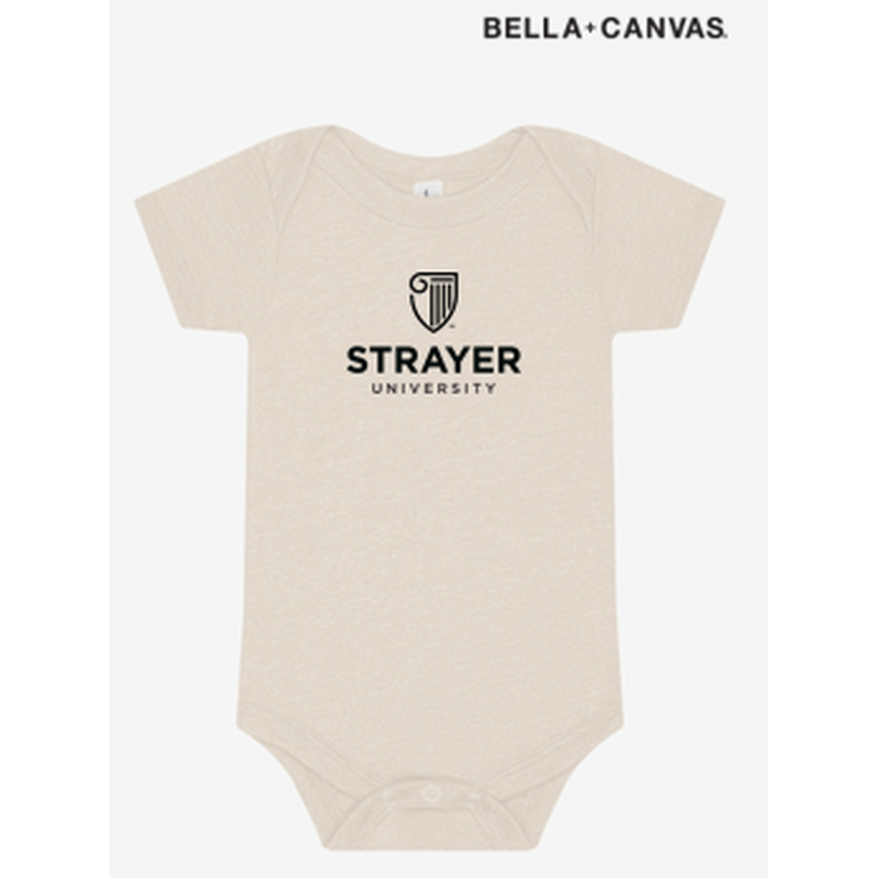NEW Strayer BELLA+CANVAS® Infant Jersey Short Sleeve One Piece - Natural