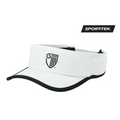 NEW Strayer Sport-Tek® Repeat Visor - White/Black