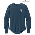 NEW STRAYER Mercer+Mettle® Women’s Stretch Jersey Long Sleeve Blouson Top - Insignia Blue